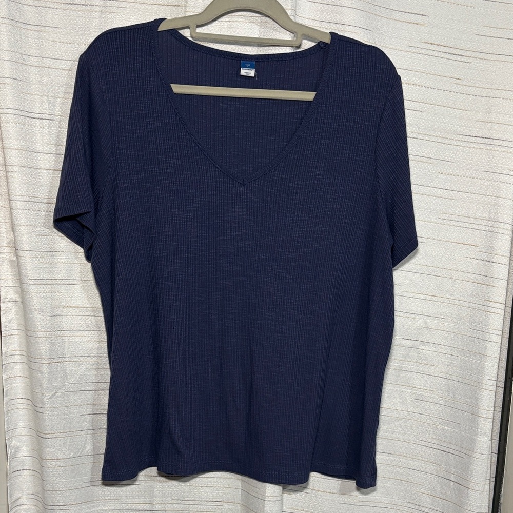 Old Navy Deep Blue Short Sleeve Top